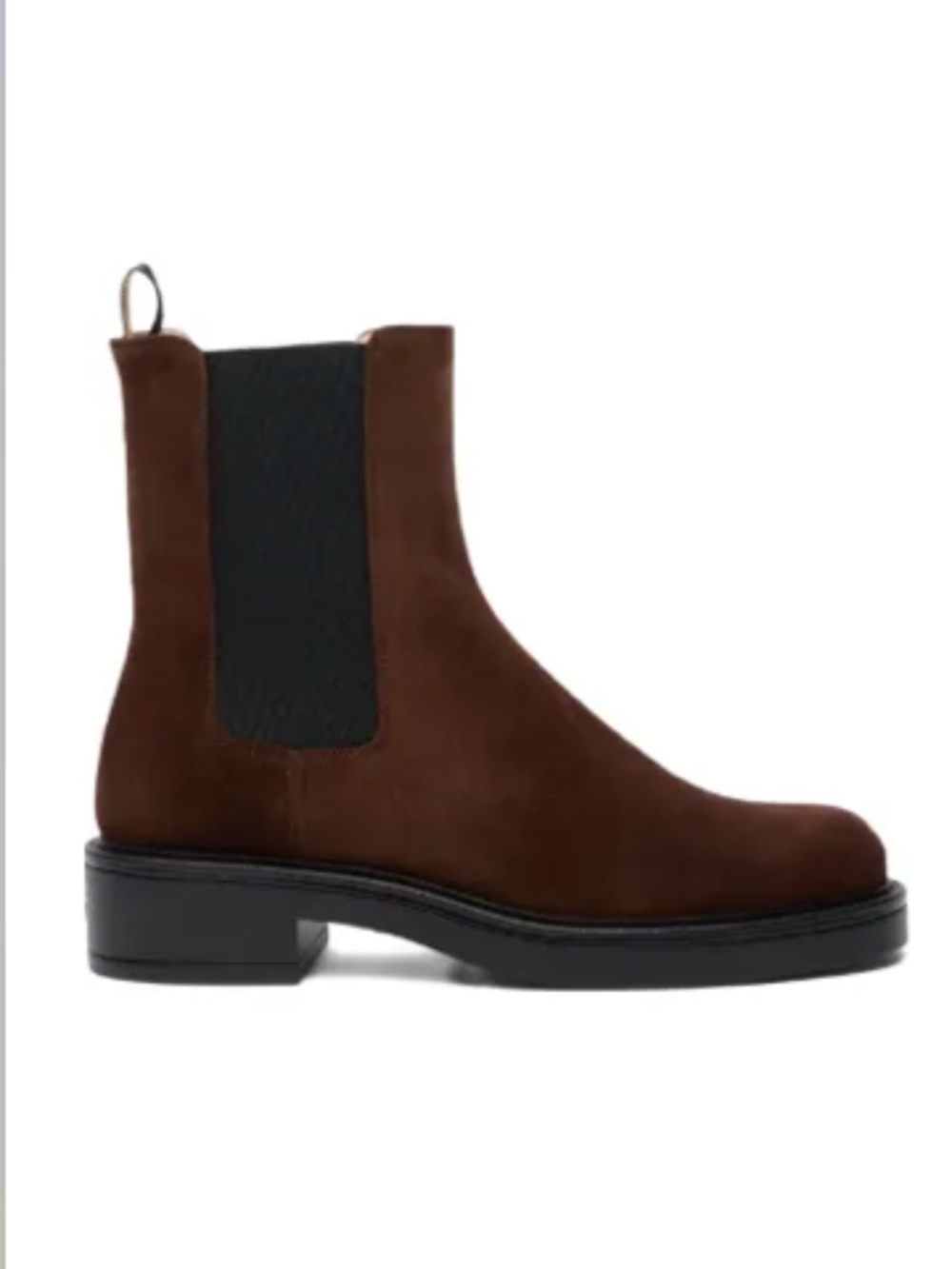 Stuart Weitzman Celia Chocolate Suede Chelsea Boots EU 38.5/US 8